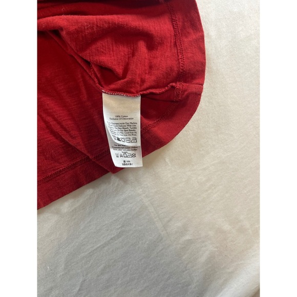 Eddie Bauer Red Beaded V Neck Short Sleeve T‎ Shirt Top Womens Plus Size 2XL - Picture 6 of 7